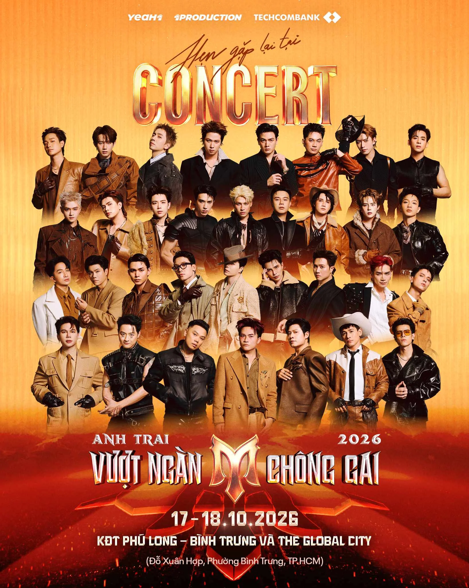 Poster concert Anh trai vượt ngàn chông gai 2026