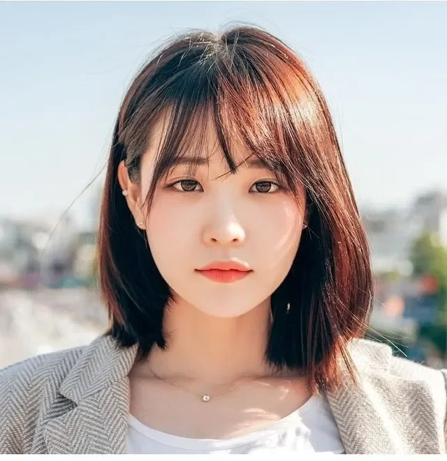 Tóc ngắn ngang vai có mái