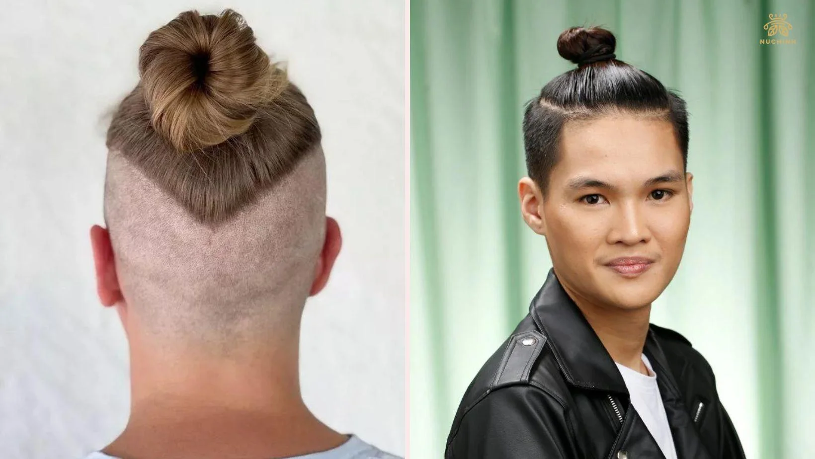 Kiểu tóc undercut búi cao top knot cá tính
