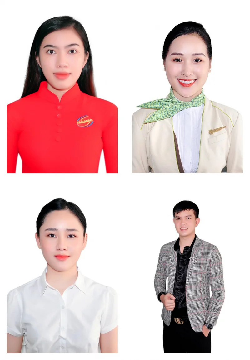 Chụp hình thẻ đồng phục công sở chuyên nghiệp