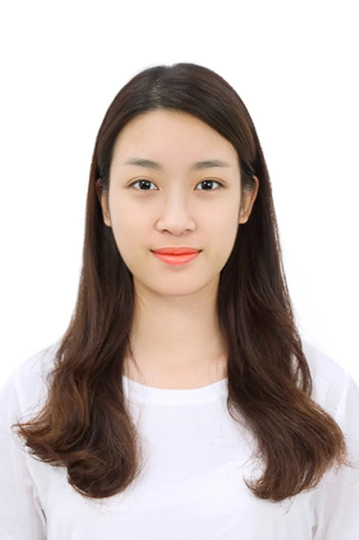 Chụp hình thẻ chân dung nữ áo trắng
