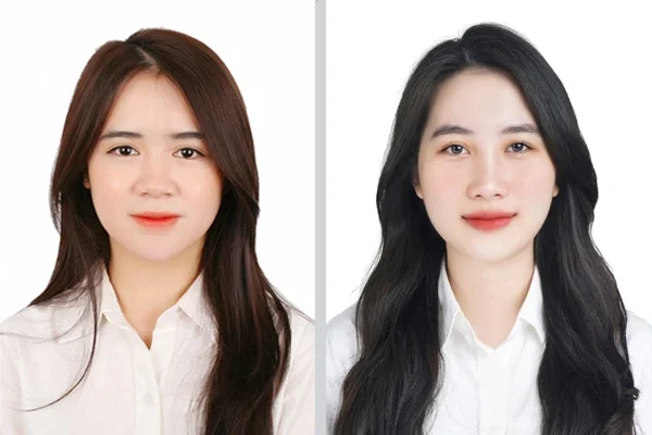 Chụp hình thẻ nữ nền trắng chuyên nghiệp