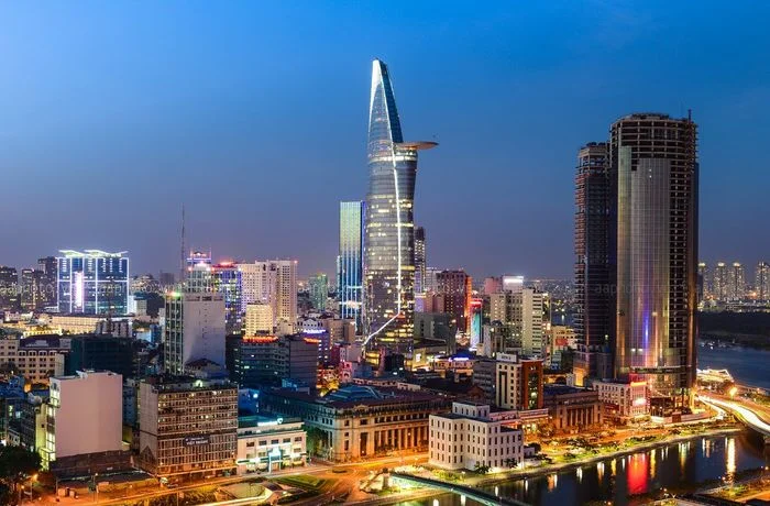 Toàn cảnh thành phố Hồ Chí Minh lung linh dưới ánh đèn đêm