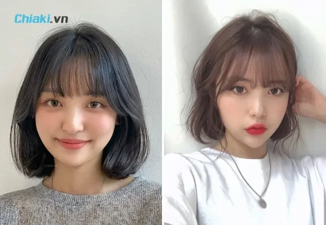 Mái ngang thưa khiến mặt tròn hơn