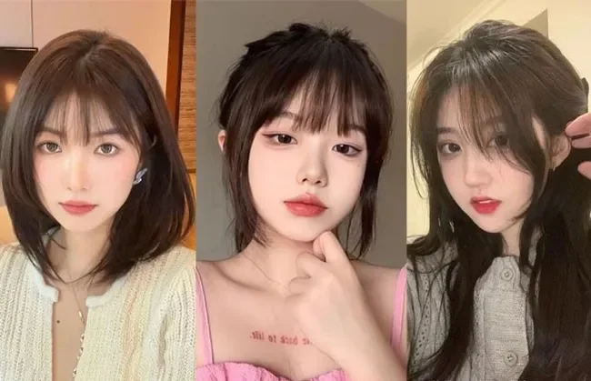 Tóc mái mưa Hàn Quốc xinh như idol