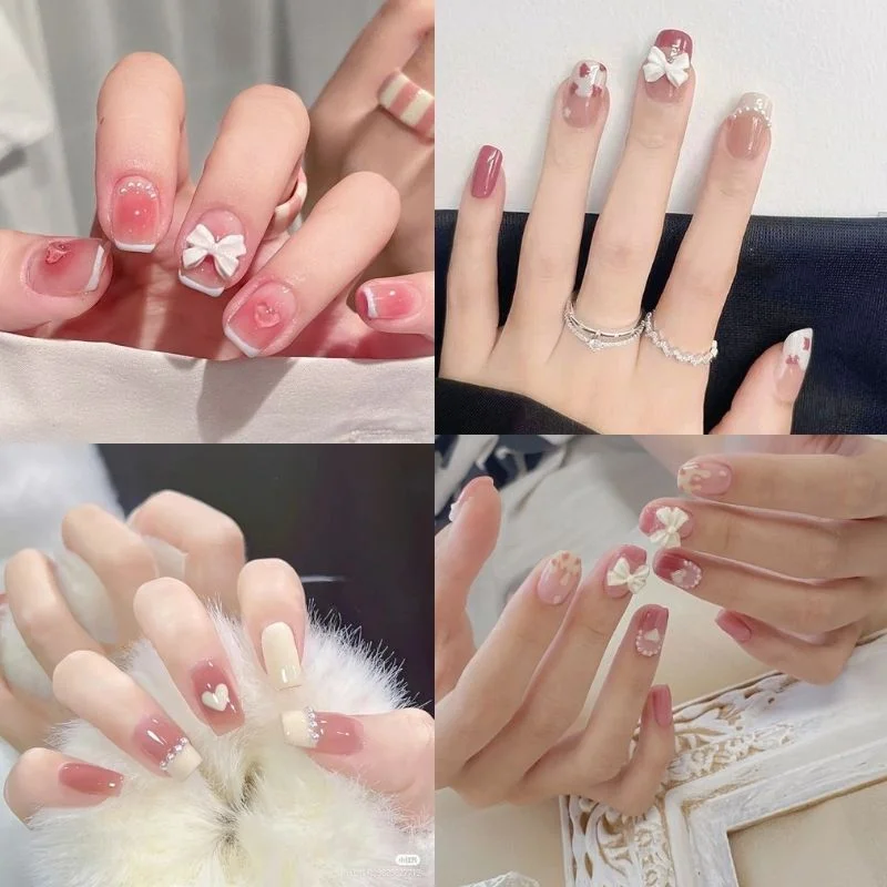 Khám Phá 10 Mẫu Nail Màu Hồng Thạch Nữ Tính, Nhẹ Nhàng (2)