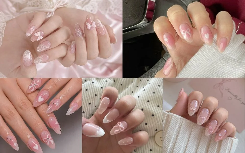 Top 50 Mẫu Nail Trắng Hồng Thạch Đẹp Trong Veo, Tôn Da 2026 - 6
