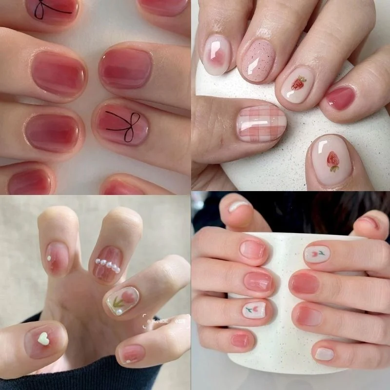 Khám Phá 10 Mẫu Nail Màu Hồng Thạch Nữ Tính, Nhẹ Nhàng