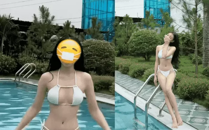 Hoàng Lan Anh 2004 diện bikini: Khoe trọn body mảnh mai, làn da trắng bóc