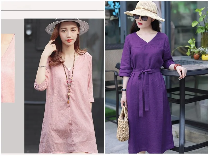 Bộ sưu tập mẫu đầm linen đẹp — ảnh 75