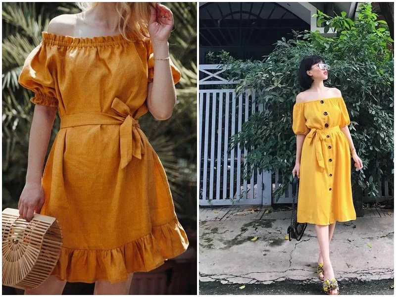 mẫu đầm linen đẹp (69)