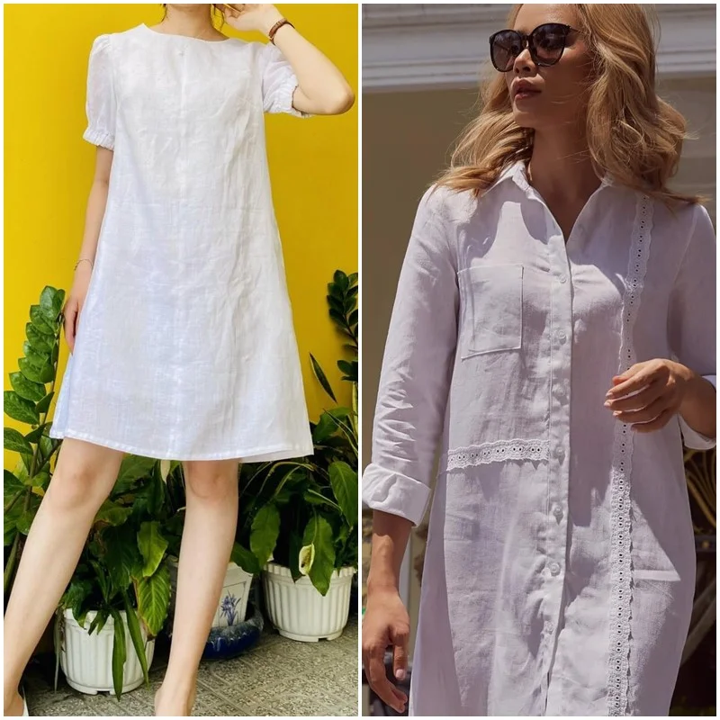 Ảnh minh hoạ mẫu đầm linen đẹp số 57