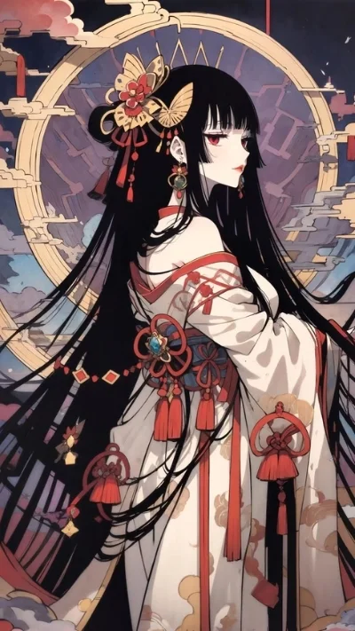 ảnh nền anime nữ cổ trang cao sang