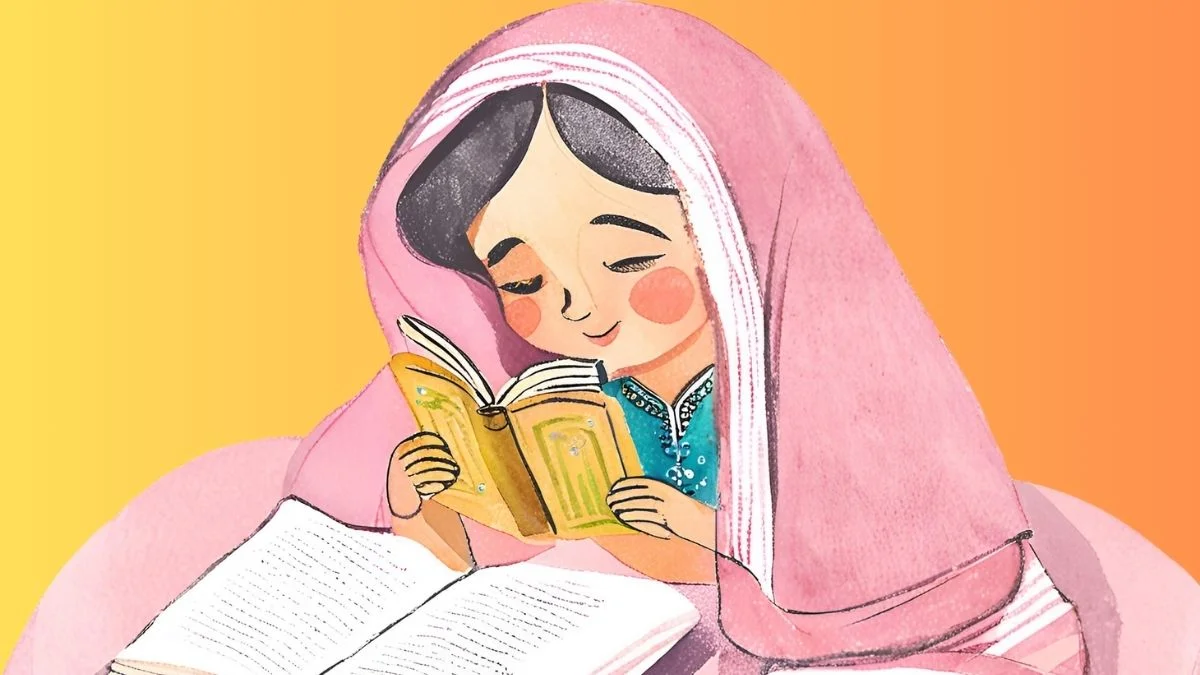 Hình vẽ cute con gái bé nhỏ