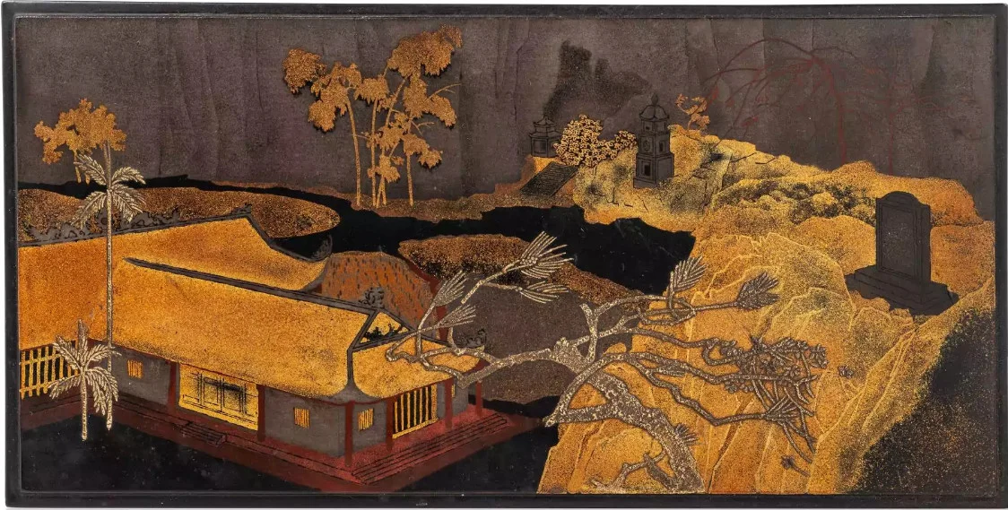 Những bức tranh sơn mài đẹp trong phiên đấu của Millon - Viet Art View
