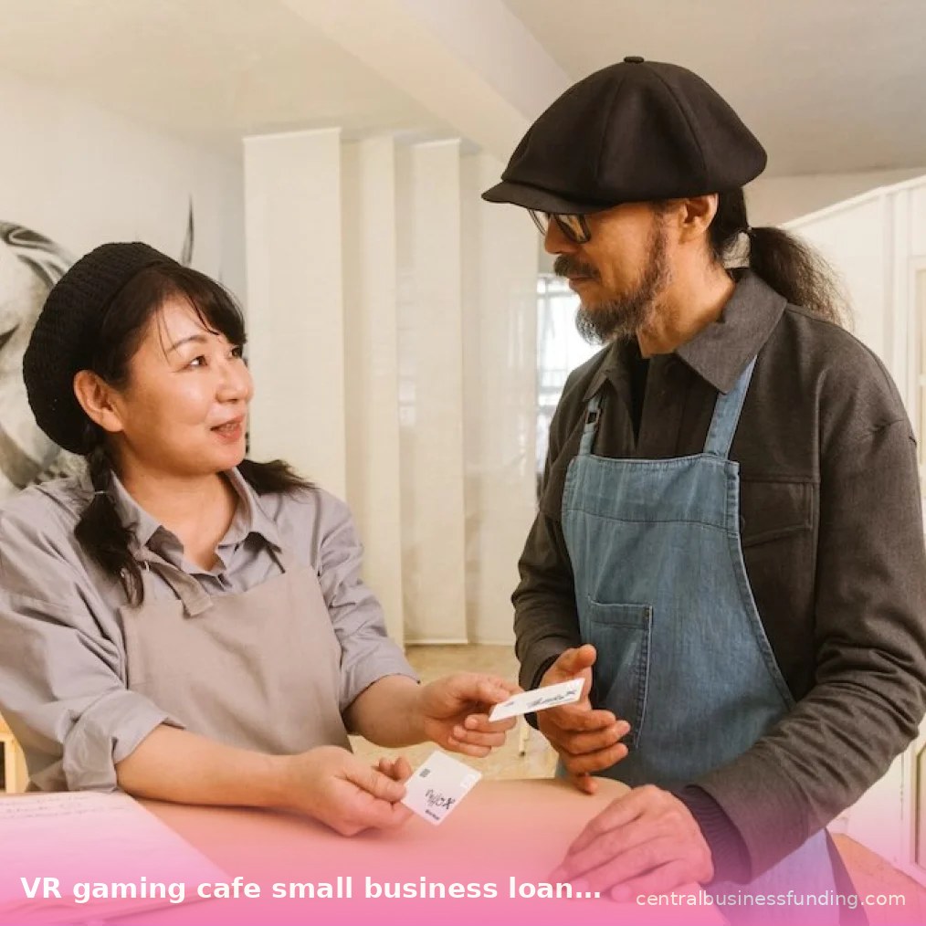 Hai người trao đổi danh thiếp tại quán cafe - dịch vụ cho vay vốn kinh doanh nhỏ quán cafe gaming VR tại centralbusinessfunding.com