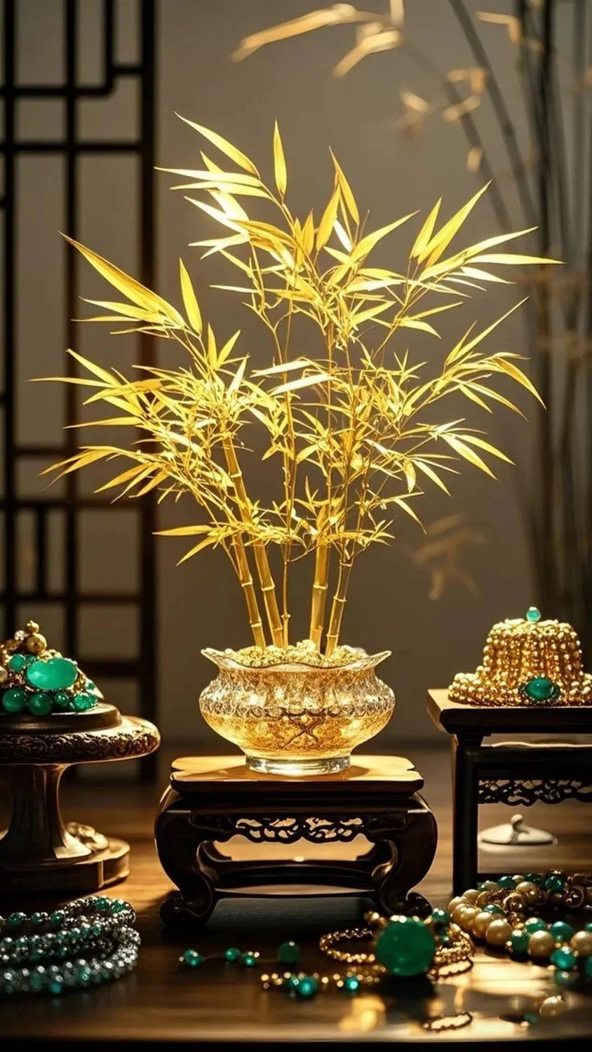 Hình nền cây tre trúc mang lại tài lộc