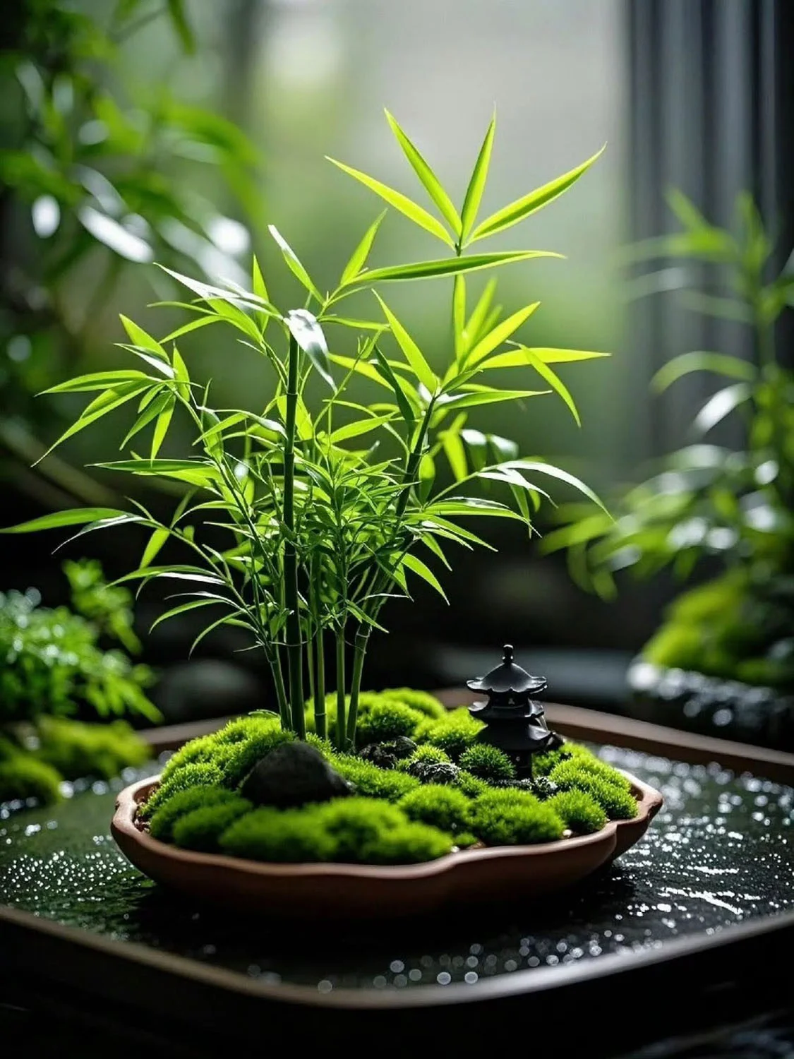 Hình nền cây tre may mắn