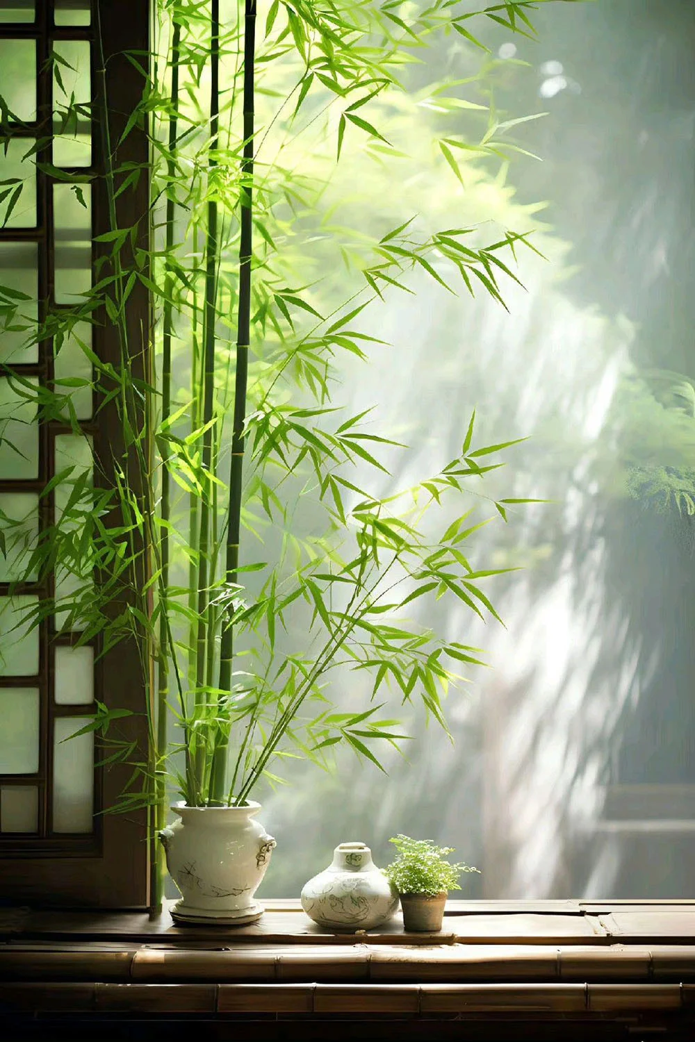 Hình nền cây tre thanh đạm mà tươi đẹp