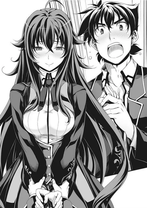 Ảnh anime đen trắng cặp đôi học đường
