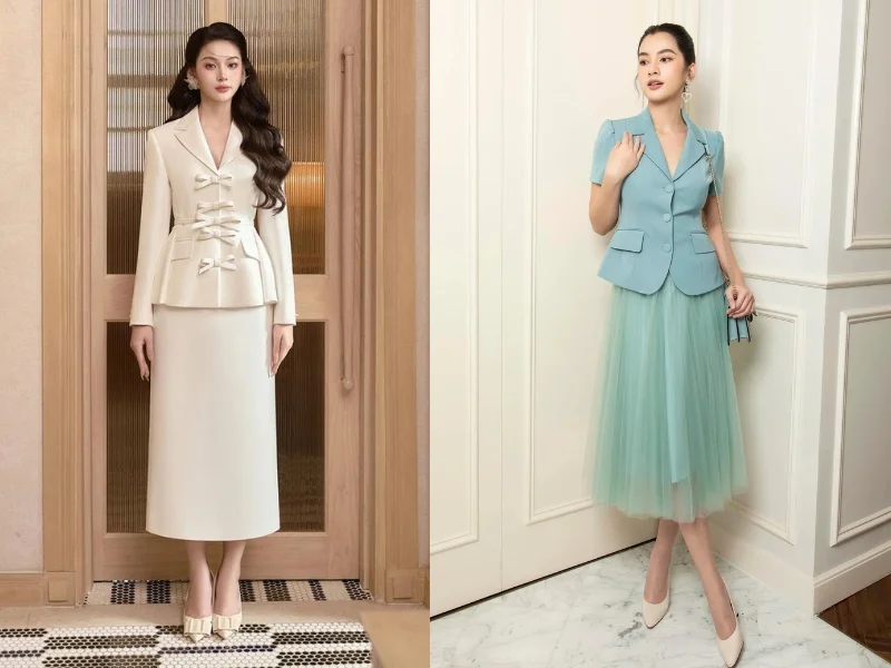 mẫu đầm vest dự tiệc (5)