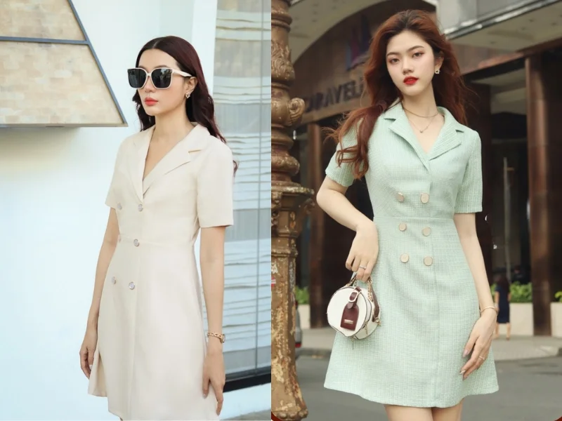mẫu đầm vest dự tiệc (2)