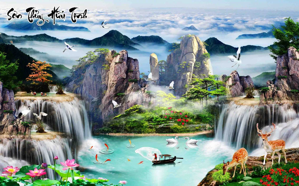 Tranh Sơn thủy hữu tình