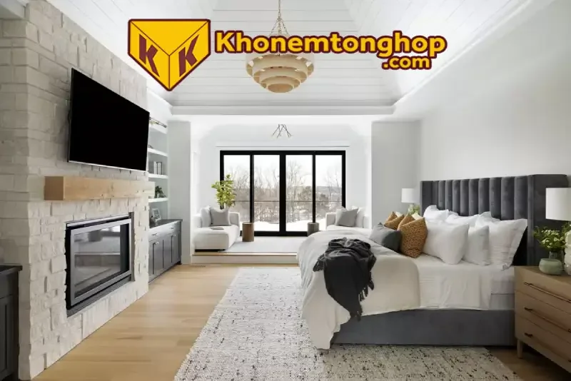 Decor phòng ngủ 15m2 theo phong cách hiện đại
