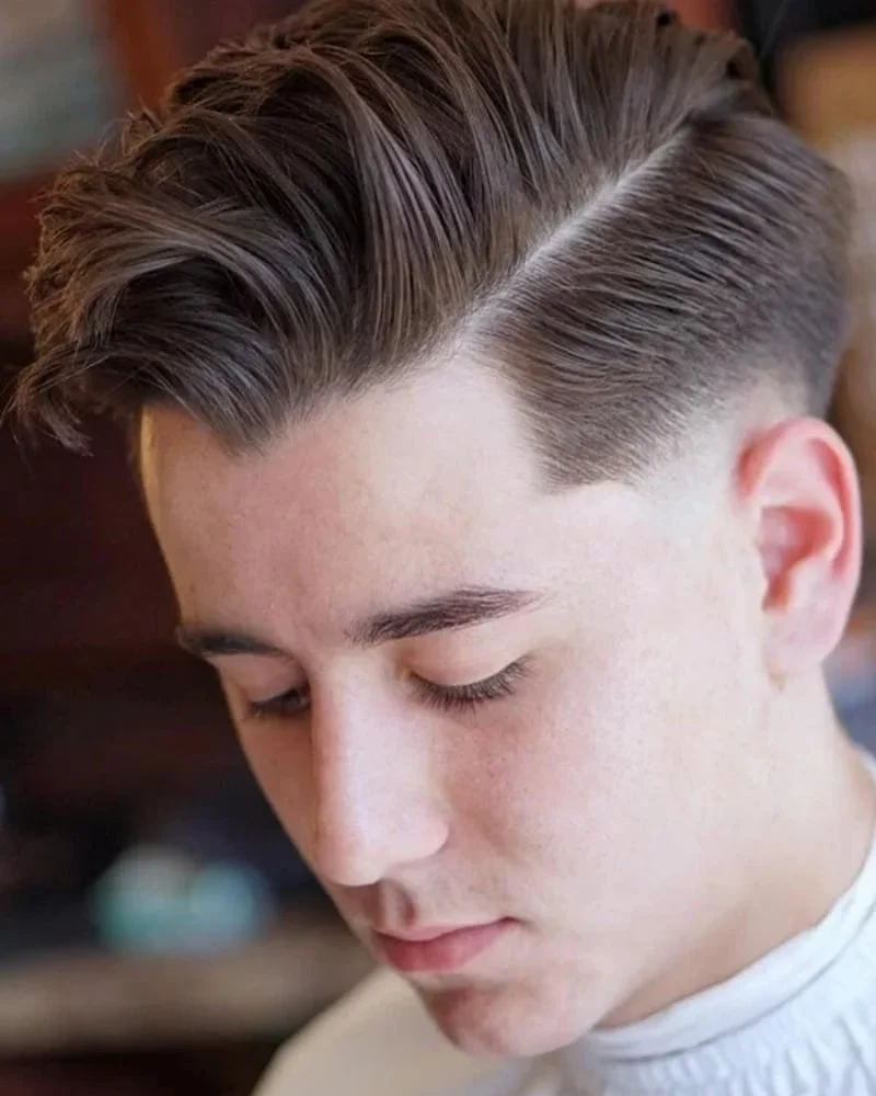Kiểu tóc side part fade sát hai bên nam tính