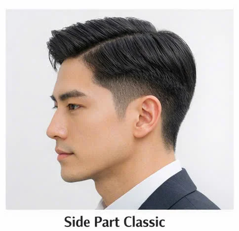 7 Kiểu Uốn Side Part Tóc Nam Đẹp
