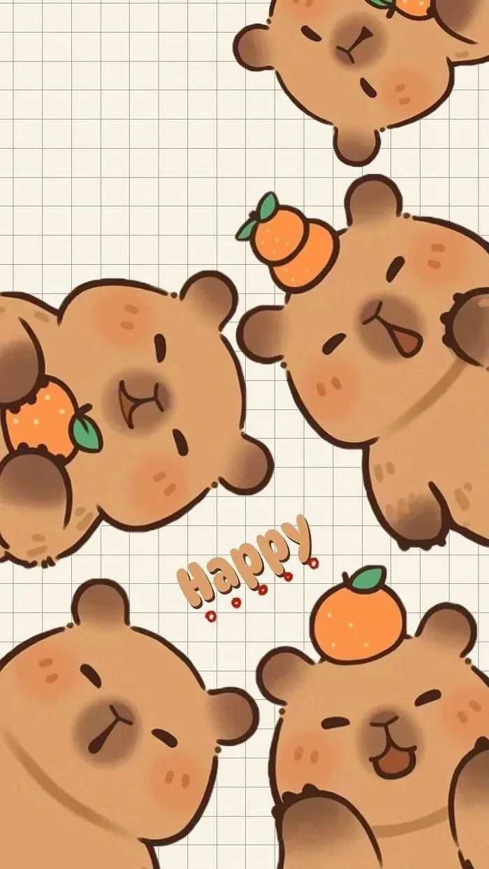 Hình nền điện thoại với hình ảnh capybara đáng yêu | Capybara hình nền điện thoại, Động vật, Gấu con